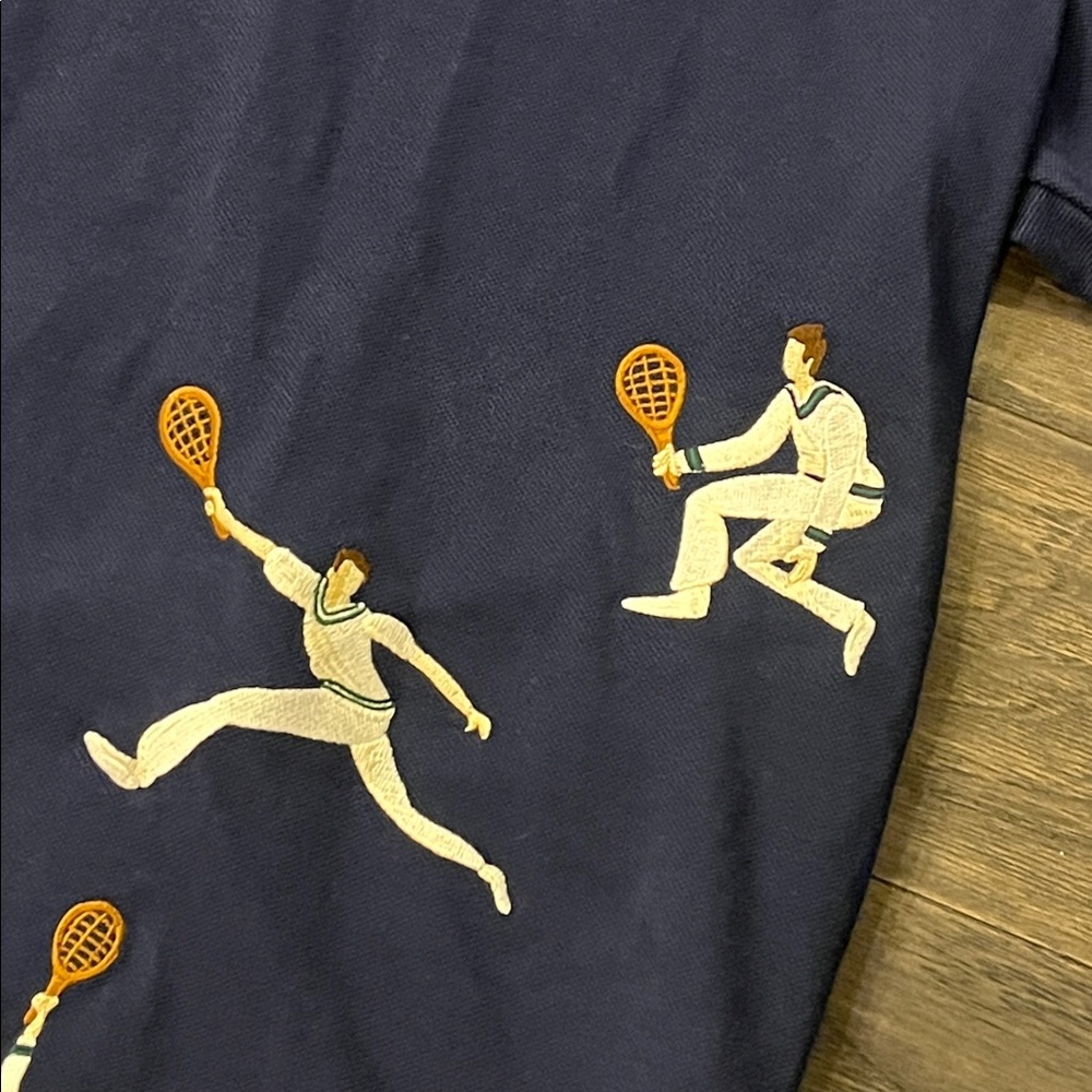Polo Ralph Lauren Wimbledon Tennis Polo Shirt blue new Mens Size XXL - Picture 5 of 13